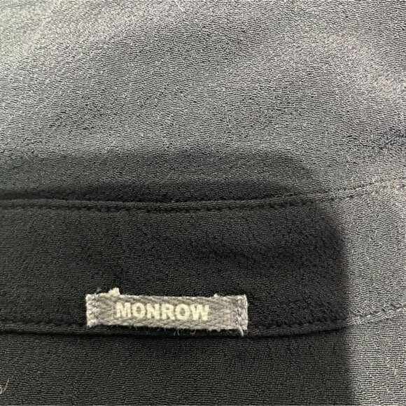 Monrow Size Medium  Black Jumpsuit Jogger Long Sleeve - Picture 7 of 9